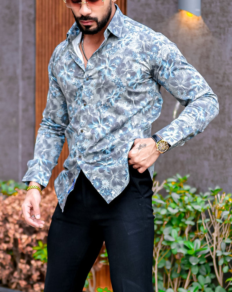 VOZIA Evoke Floral Printed Shirt for Men 5