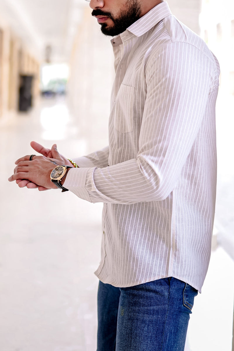 VOZIA Flare Striped Men's Shirt 6
