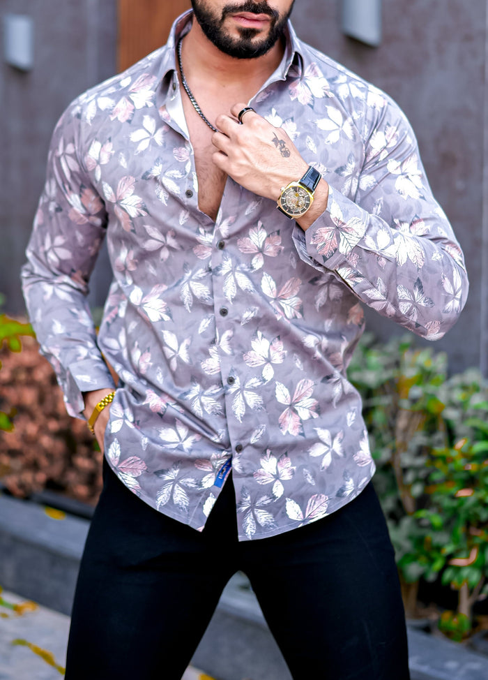 VOZIA Couk Floral Printed Shirt for Men 2