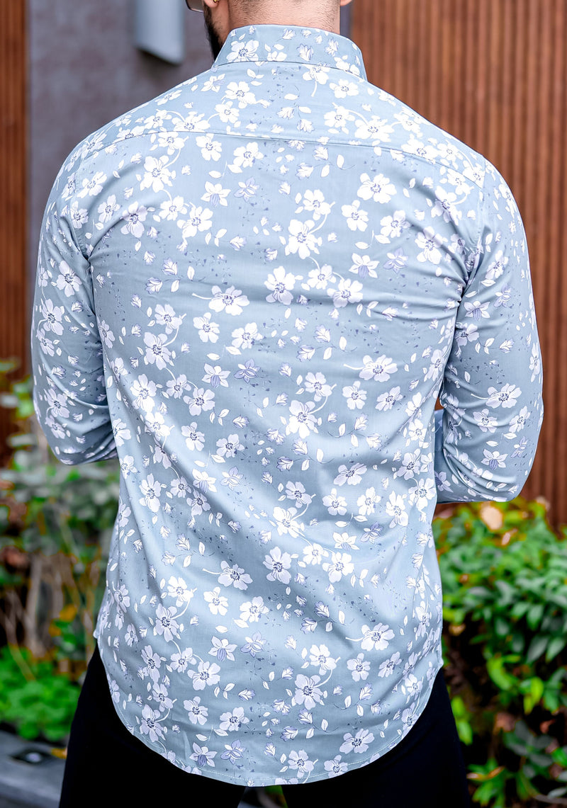 VOZIA Naso Floral Printed Shirt for Men 8