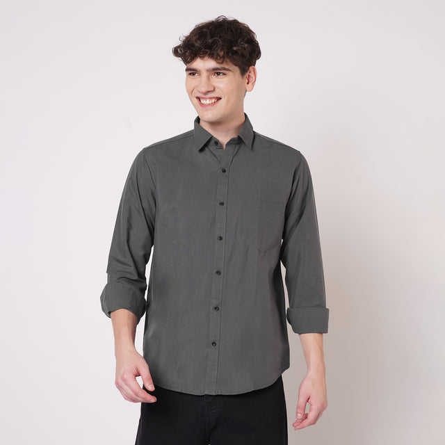 Dark Solid Shirt for Men