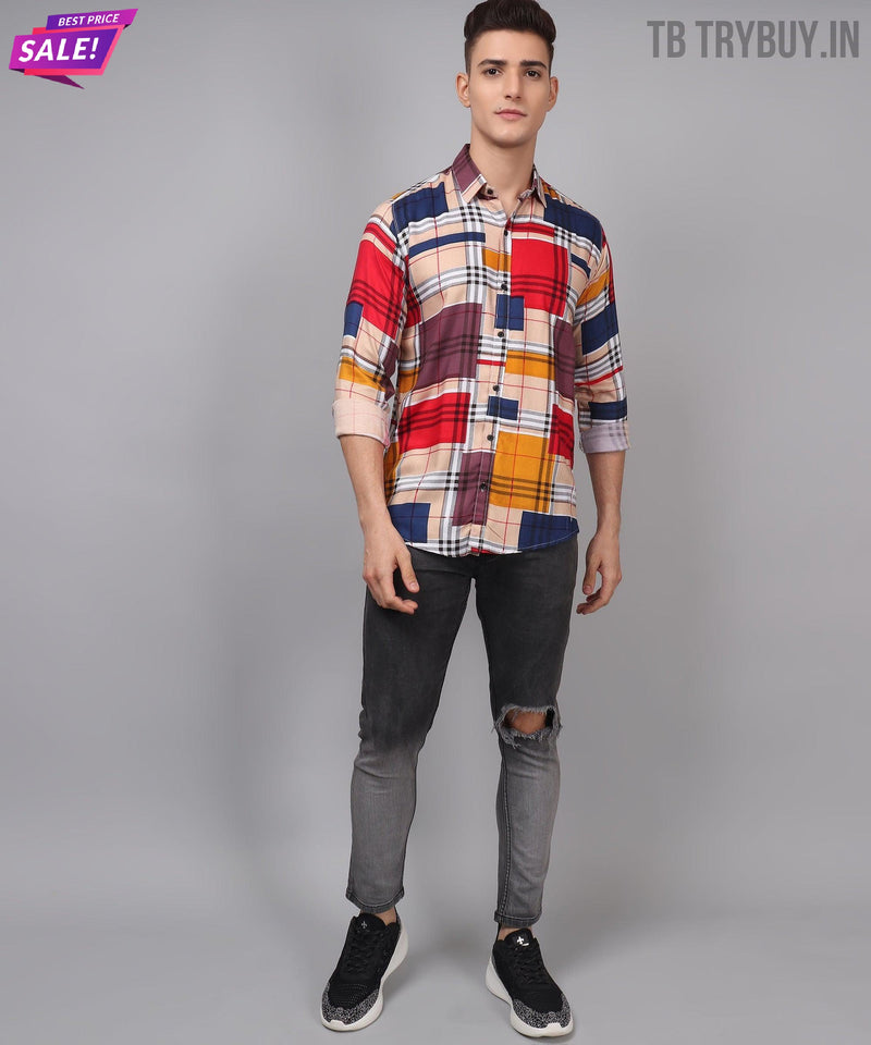 Digital Printed Multi-Colored Men's Shirt 4