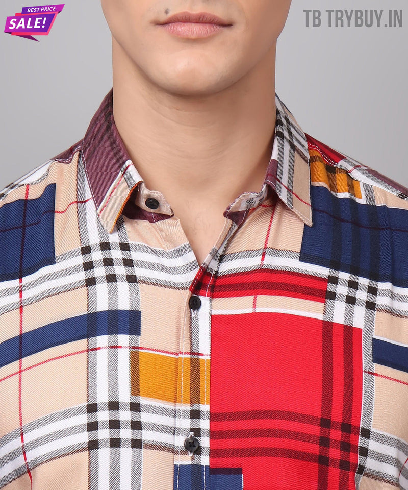 Digital Printed Multi-Colored Men's Shirt 3