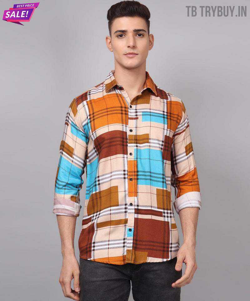 Printed Multi Colored Men's Shirt 6