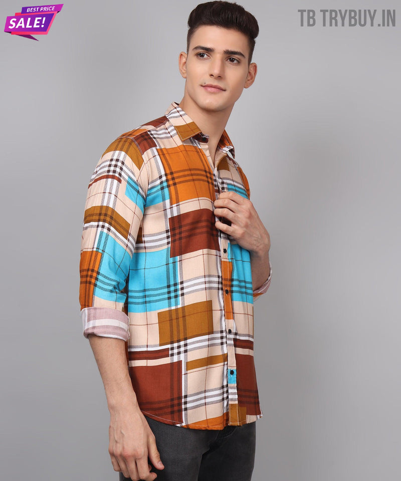 Printed Multi Colored Men's Shirt 8