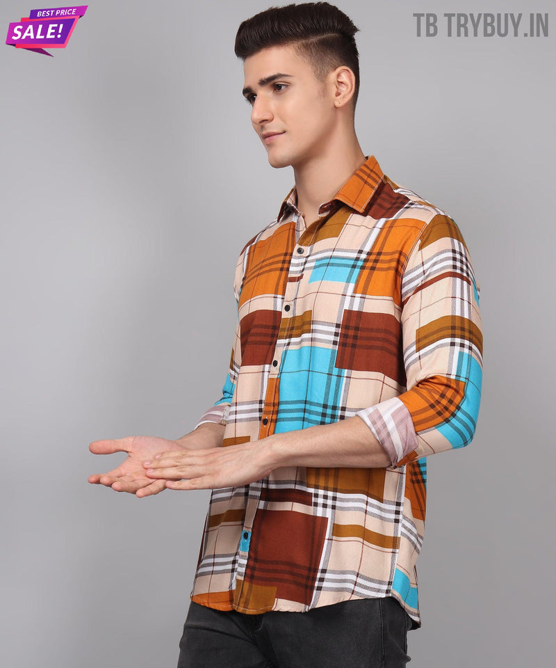 Printed Multi Colored Men's Shirt 7