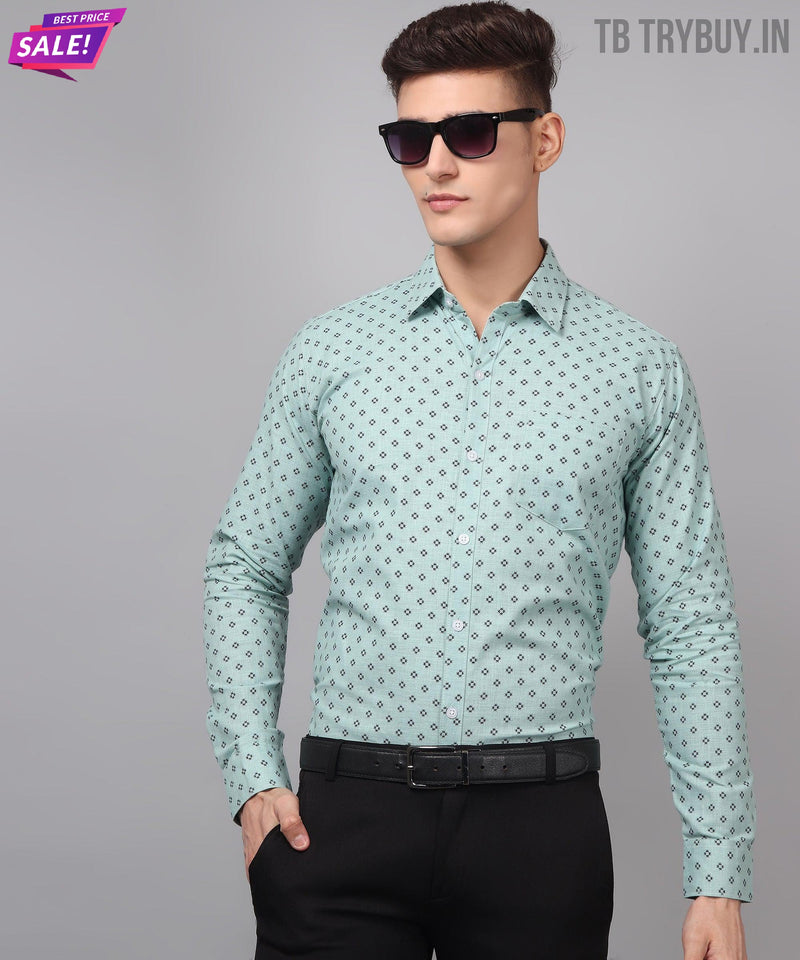 Classy Printed Linen Shirt for Men 5