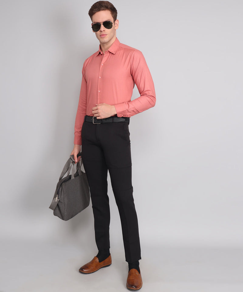 Cotour Peach Cotton Shirt for Men 5