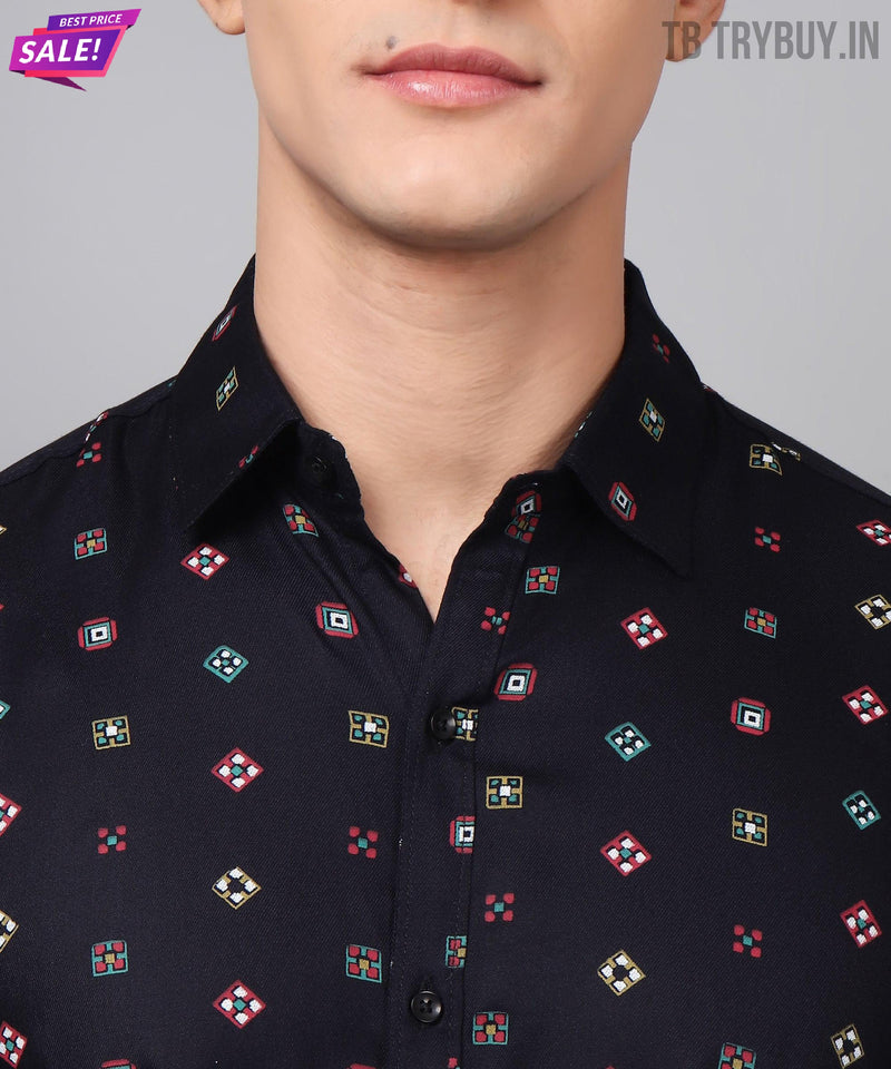 Fashionable Printed Cotton Shirt 3