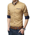 Khaki Cotton Shirt for Men