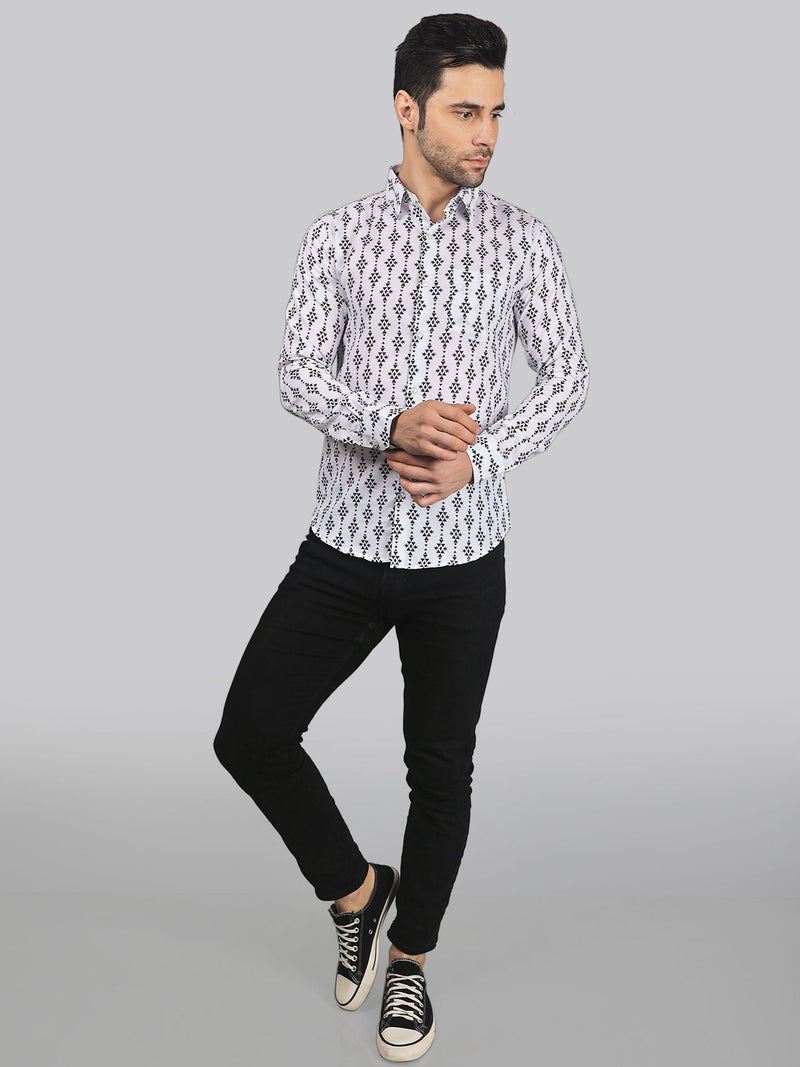 Calliope Cotton Blend Printed Shirt for Men 4