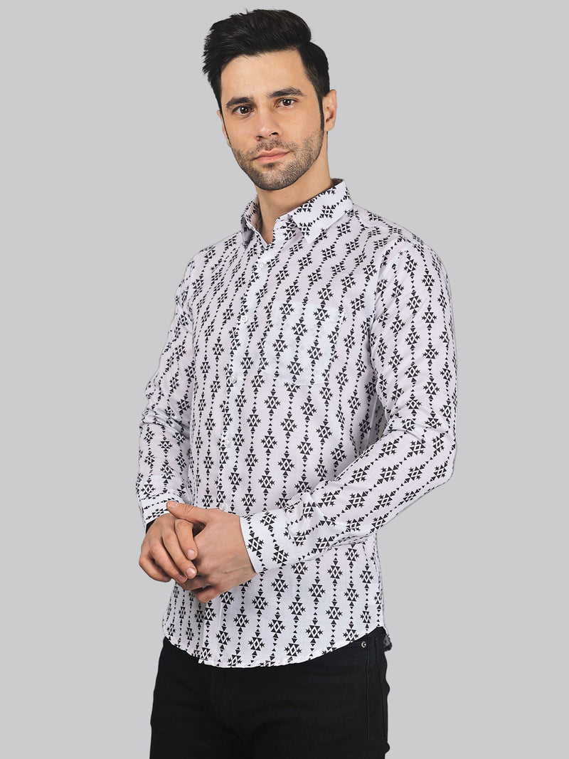 Calliope Cotton Blend Printed Shirt for Men 5