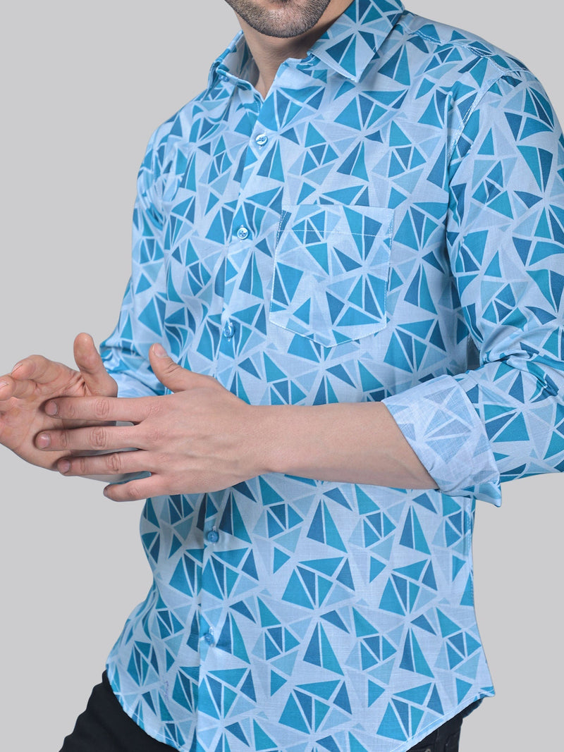 Chic-industrial Men's Printed Shirt 1