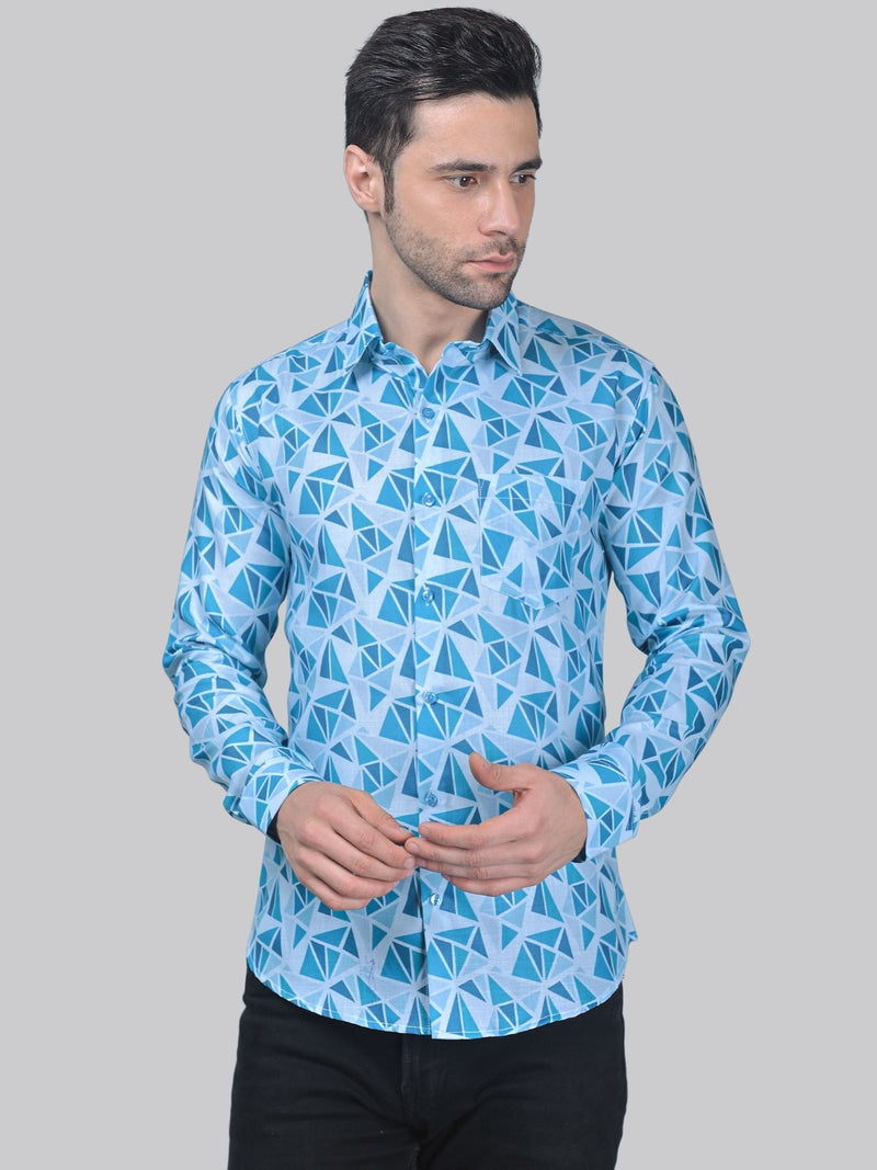 Chic-industrial Men's Printed Shirt 5