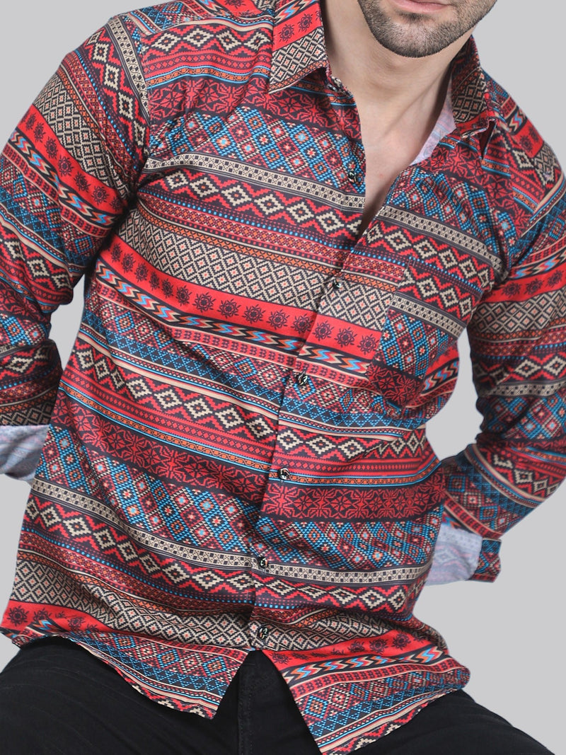 Futuristic Men's Printed Shirt 1
