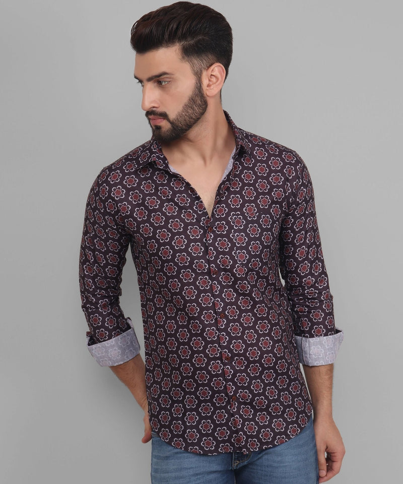 Grande Cotton Blend Printed Shirt for Men 4