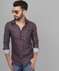 Grande Cotton Blend Printed Shirt for Men