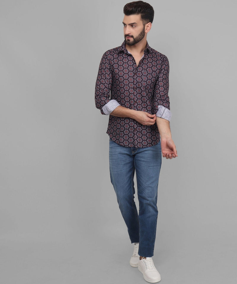 Grande Cotton Blend Printed Shirt for Men 5