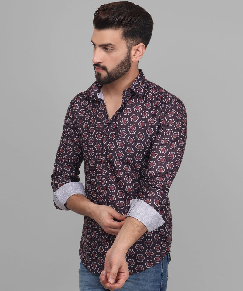 Grande Cotton Blend Printed Shirt for Men 3