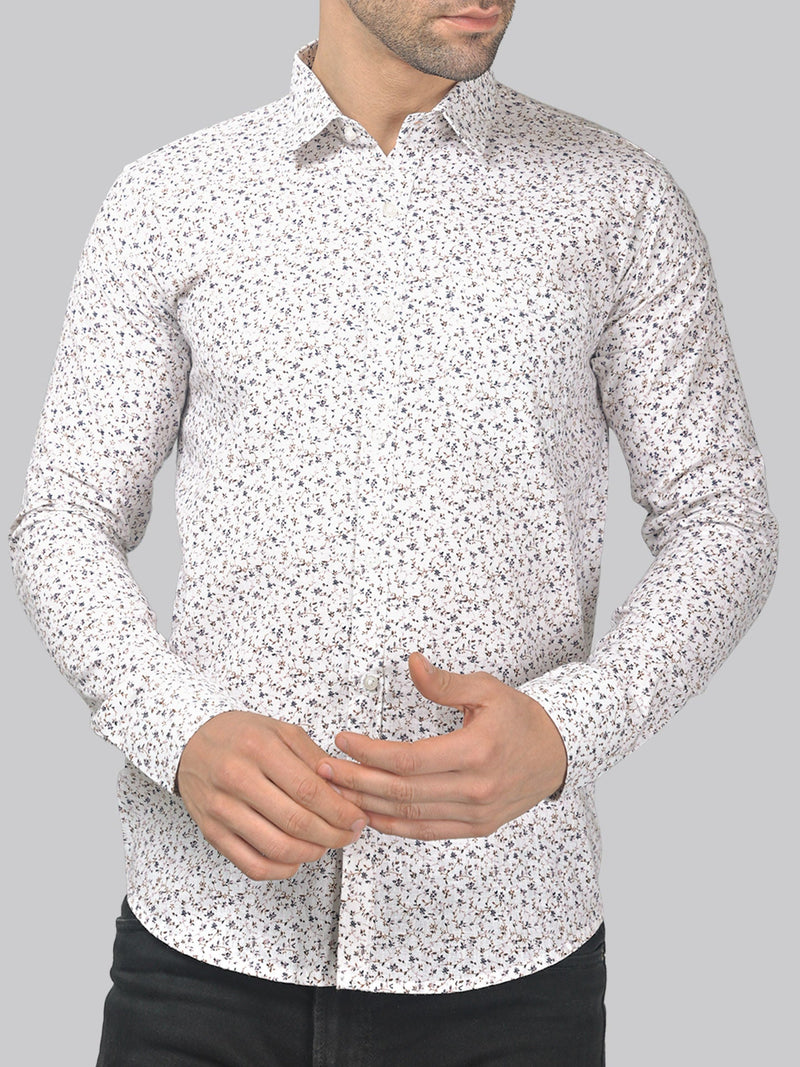 Horizon Haze Cotton Linen Printed Shirt for Men 4