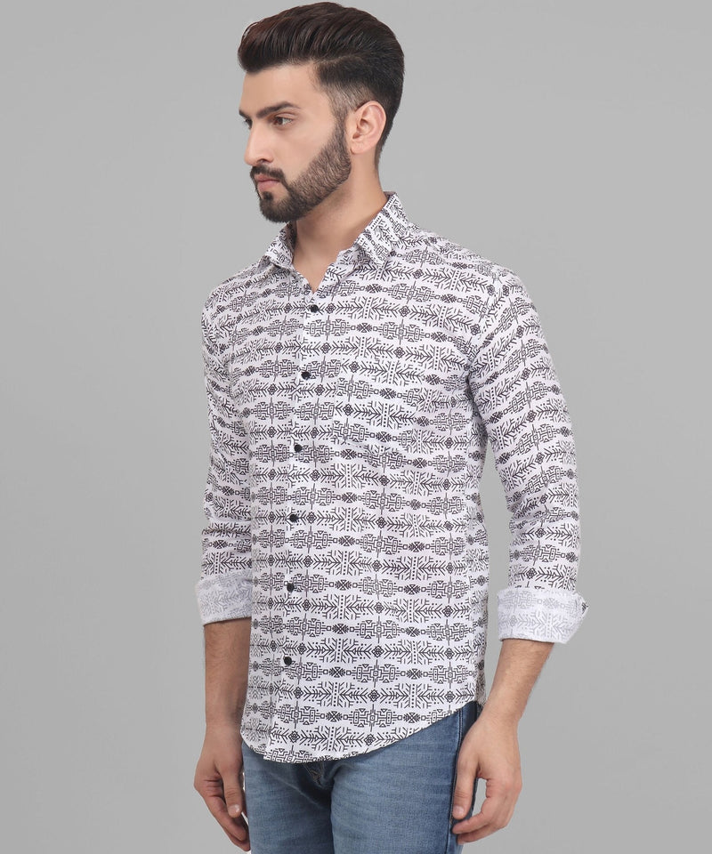 Luxe مطبع رجالي قميص 4