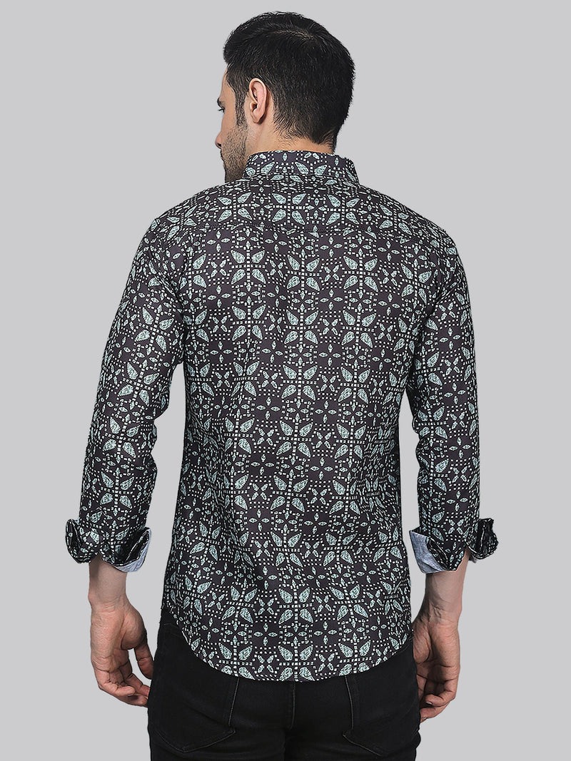 Mauve Magic Cotton Blend Printed Shirt for Men 6