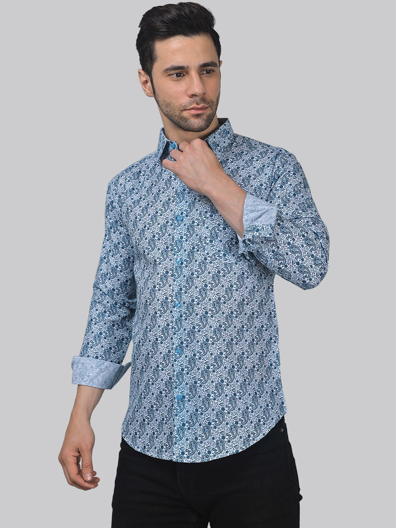 Mystic Cotton Blend Printed Shirt for Men 5