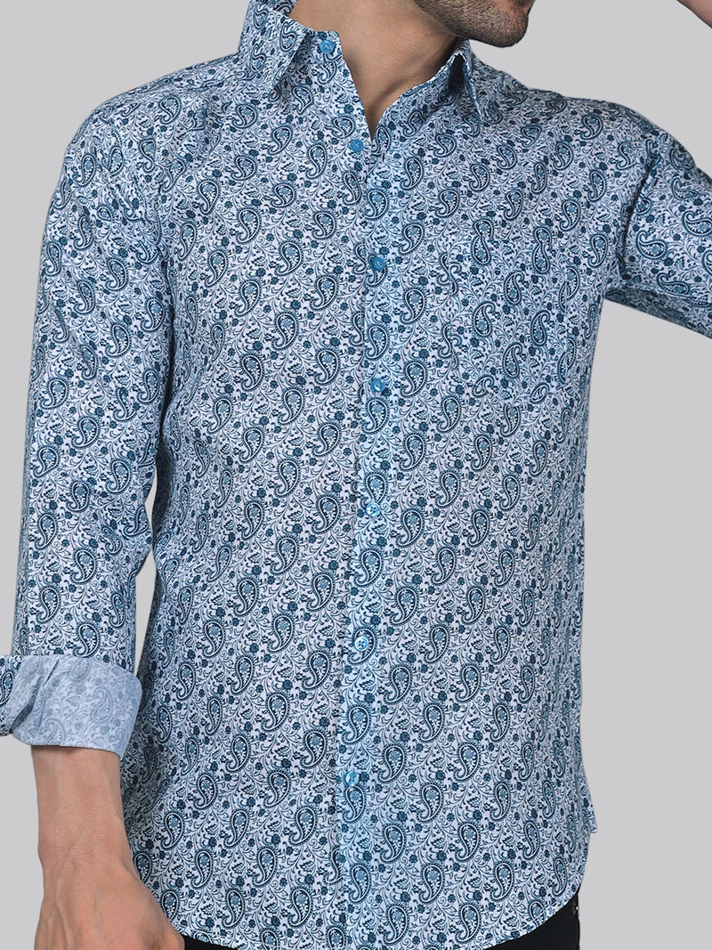 Mystic Cotton Blend Printed Shirt for Men 1