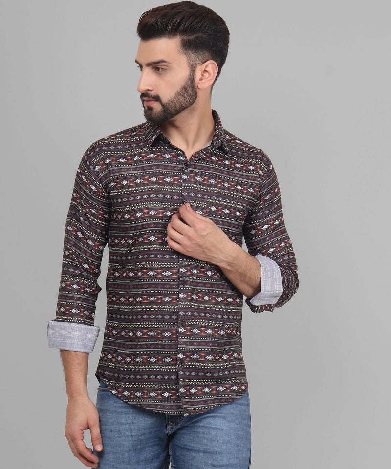 Nomadic Cotton Blend Printed Shirt for Men 4