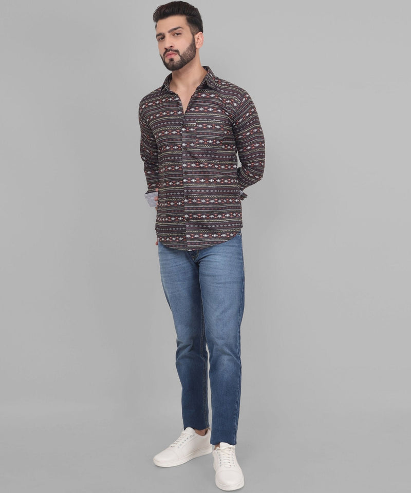 Nomadic Cotton Blend Printed Shirt for Men 7