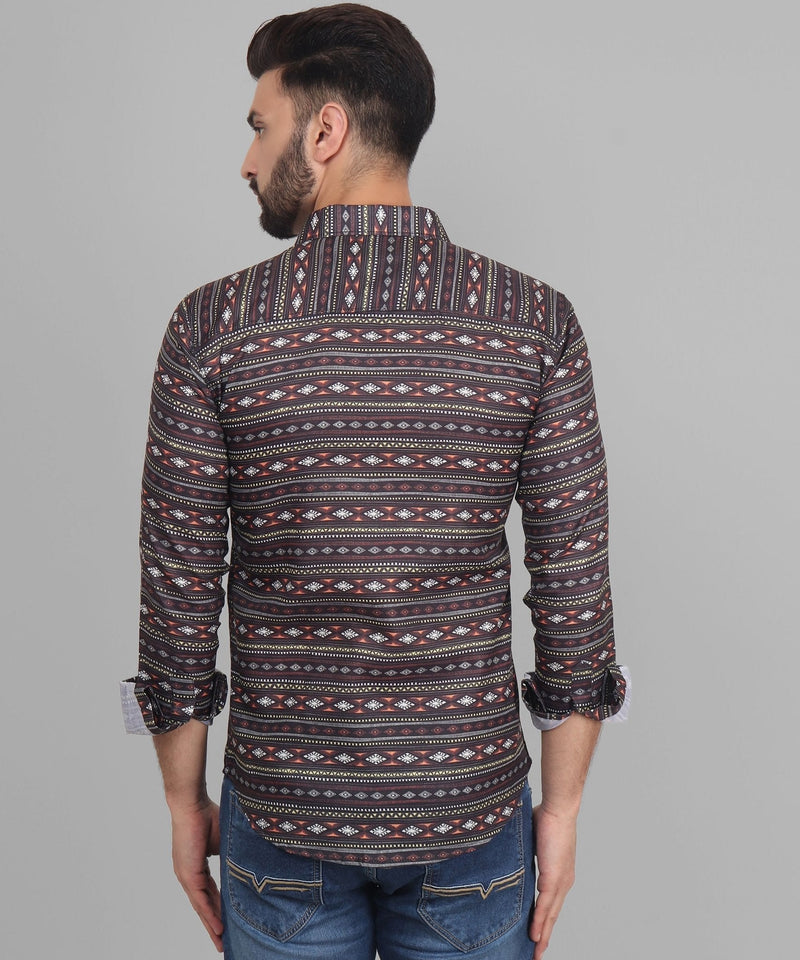 Nomadic Cotton Blend Printed Shirt for Men 3