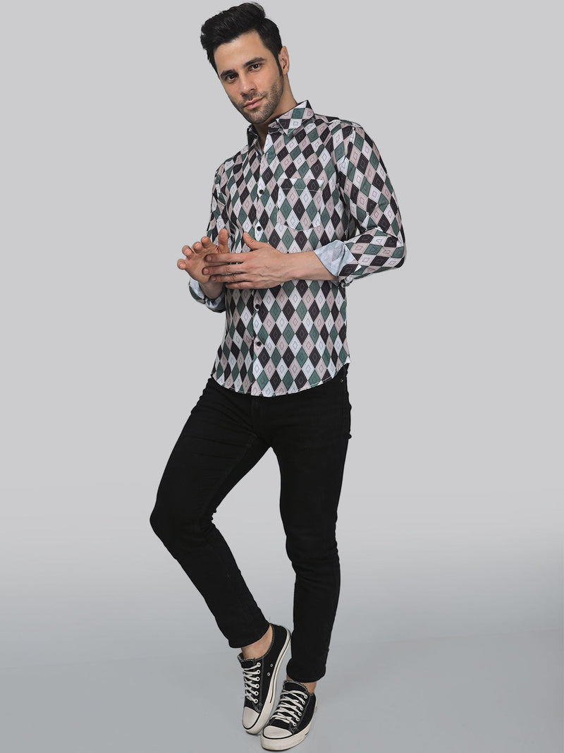 Preppy Men's Printed Shirt 6