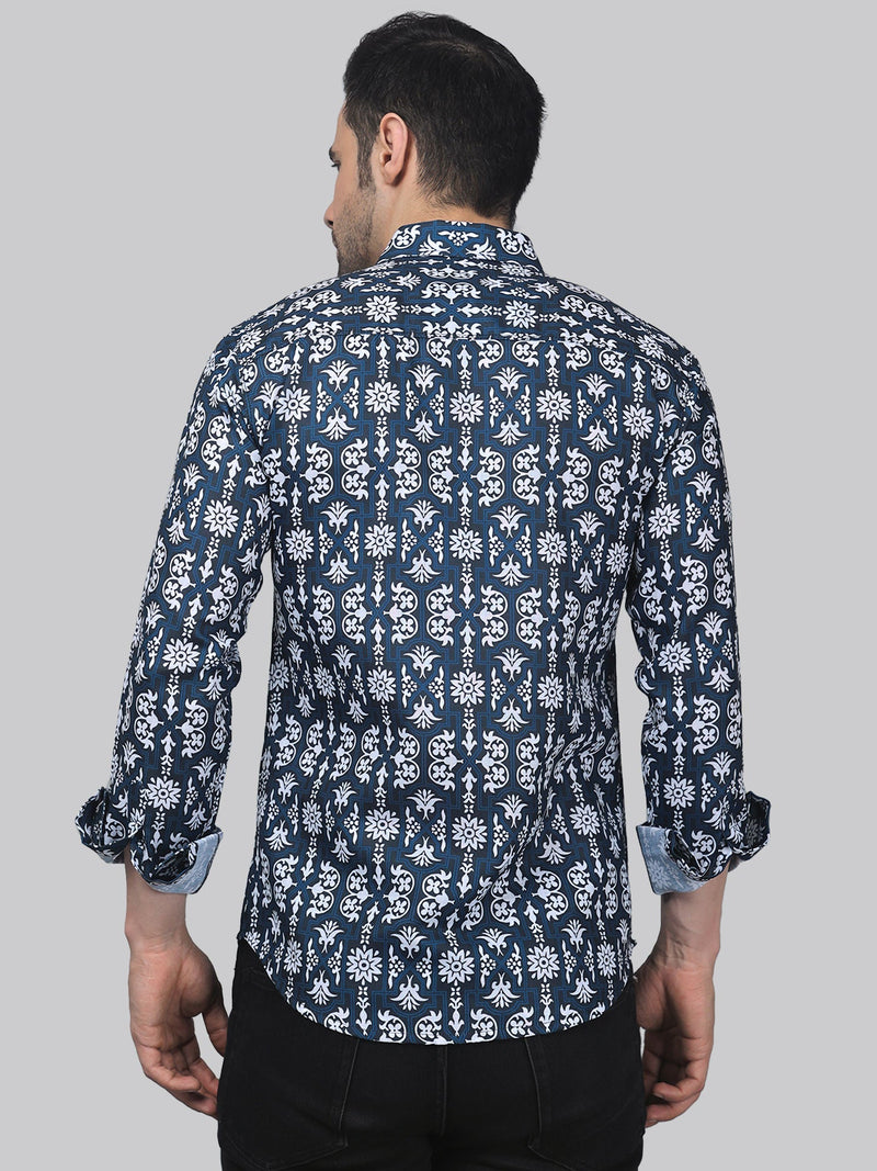 Serene Cotton Blend Printed Shirt for Men 3