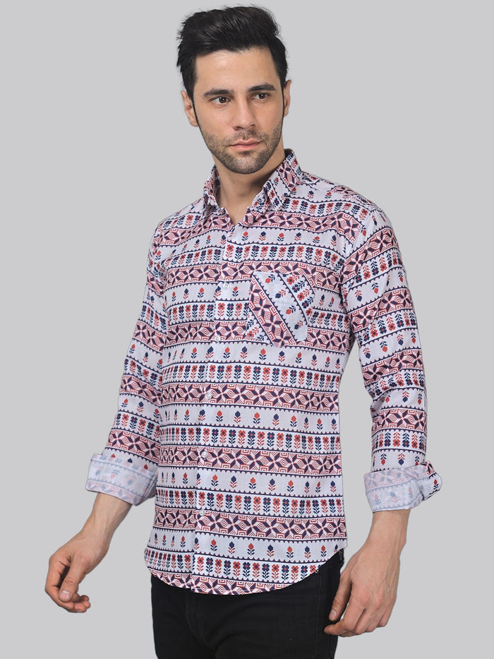 Starry Night Printed Shirt for Men 2
