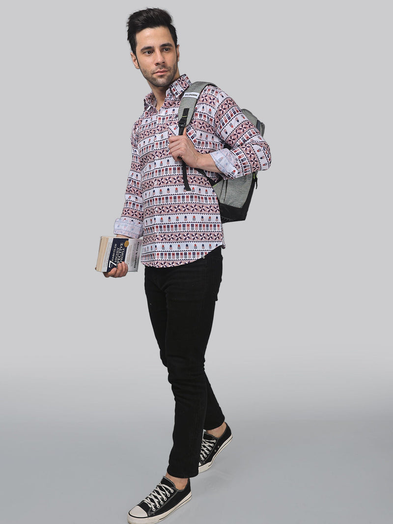 Starry Night Printed Shirt for Men 5