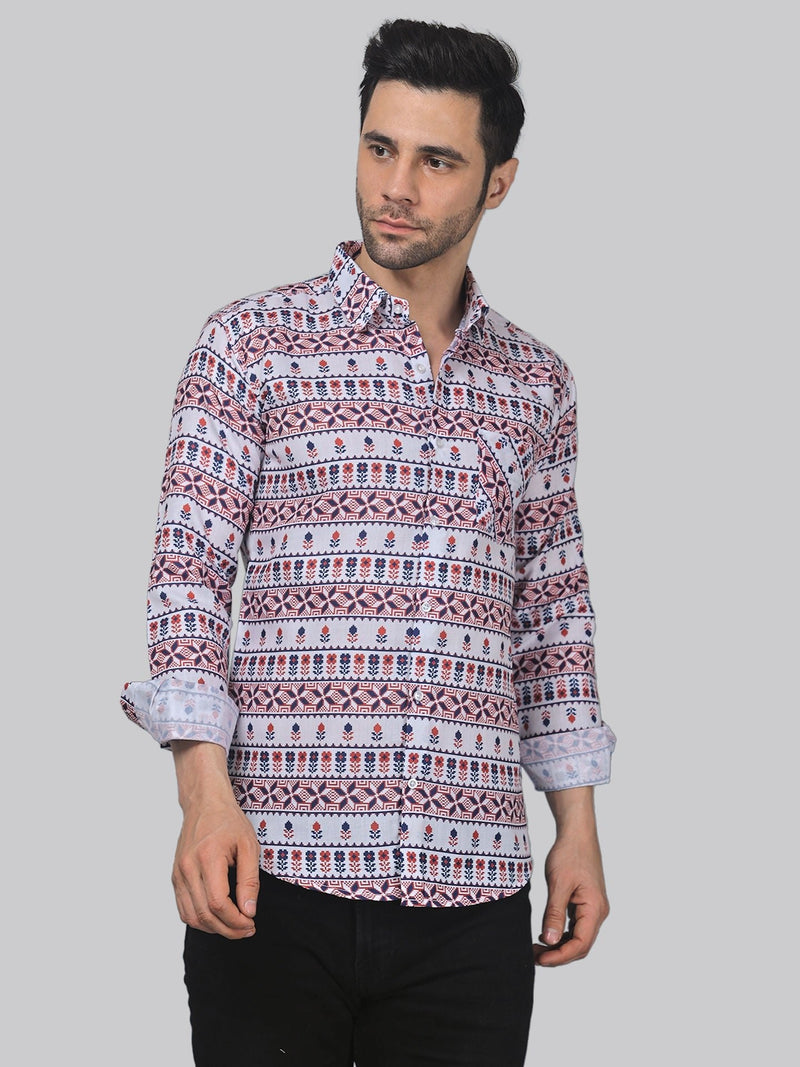 Starry Night Printed Shirt for Men 4