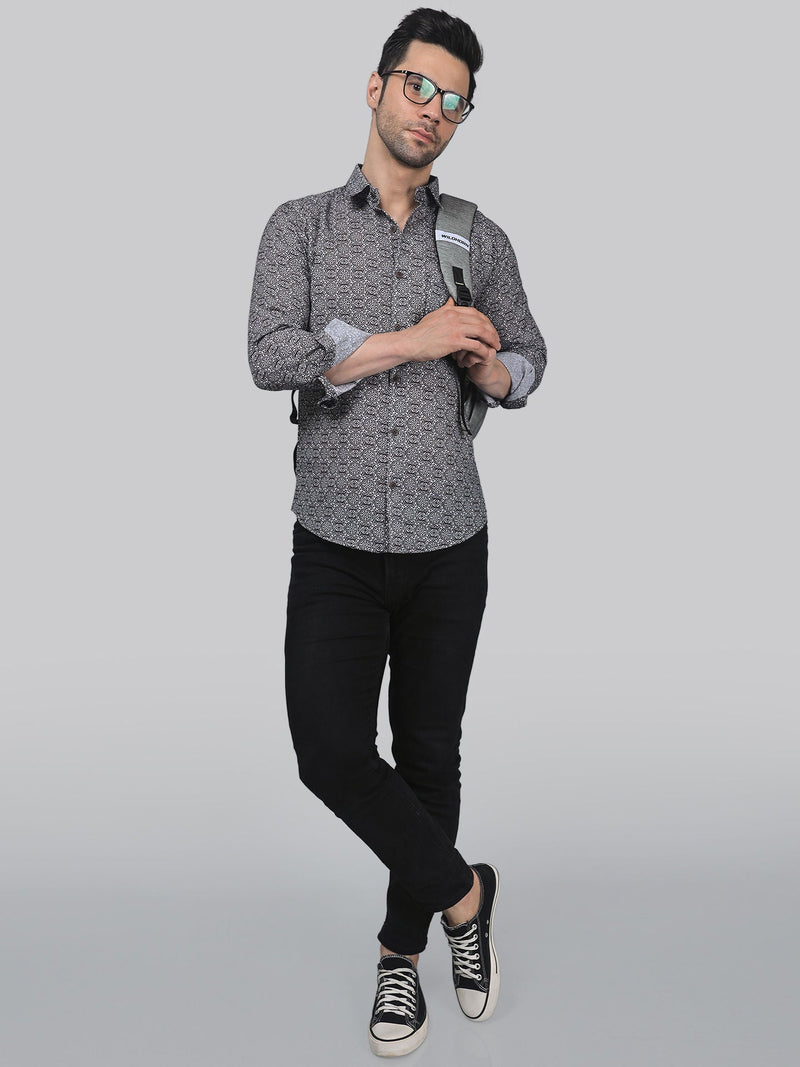 Crust Cotton Blend Printed Shirt for Men 6