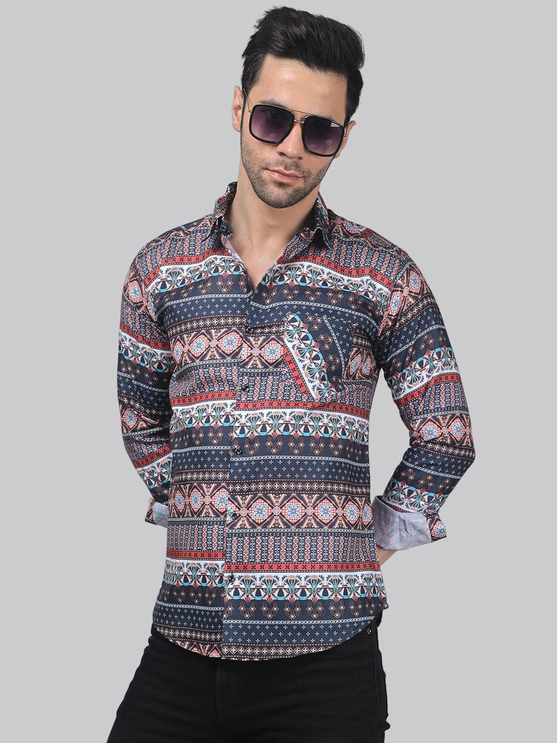 Croma Cotton Blend Printed Shirt for Men 3