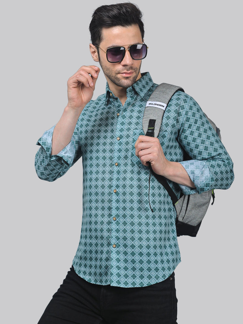 Vivacious Vibes Cotton Blend Printed Shirt for Men 5