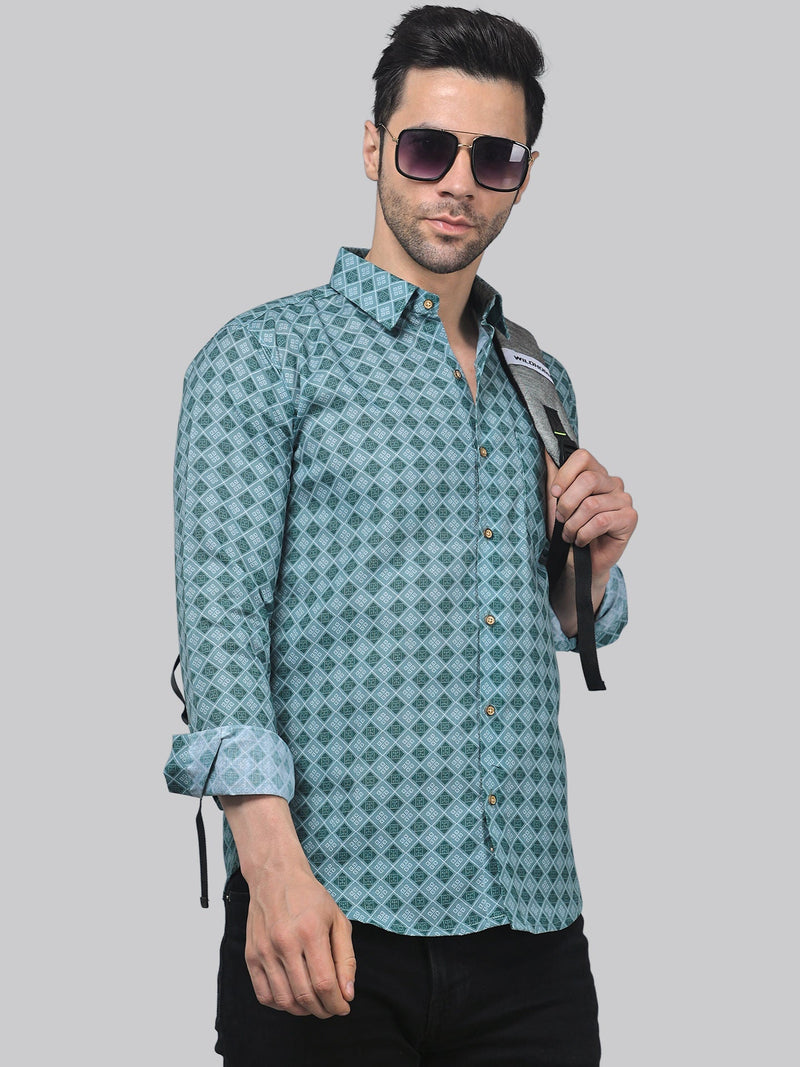 Vivacious Vibes Cotton Blend Printed Shirt for Men 4