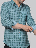 Vivacious Vibes Cotton Blend Printed Shirt for Men