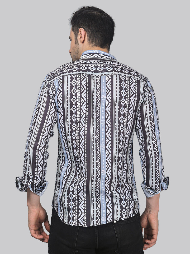 Whimsical Cotton Blend Printed Shirt for Men 6